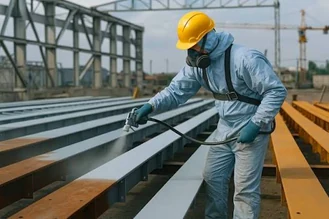 Aplicación de protección a una estructura metálica