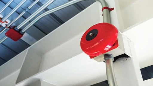 Alarma de un sistema de detección y seguridad